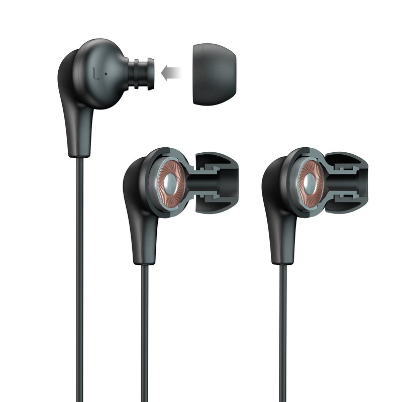 JLab Audio JBudsPRO Premium in-Ear Earbuds with Mic, Guaranteed Fit,