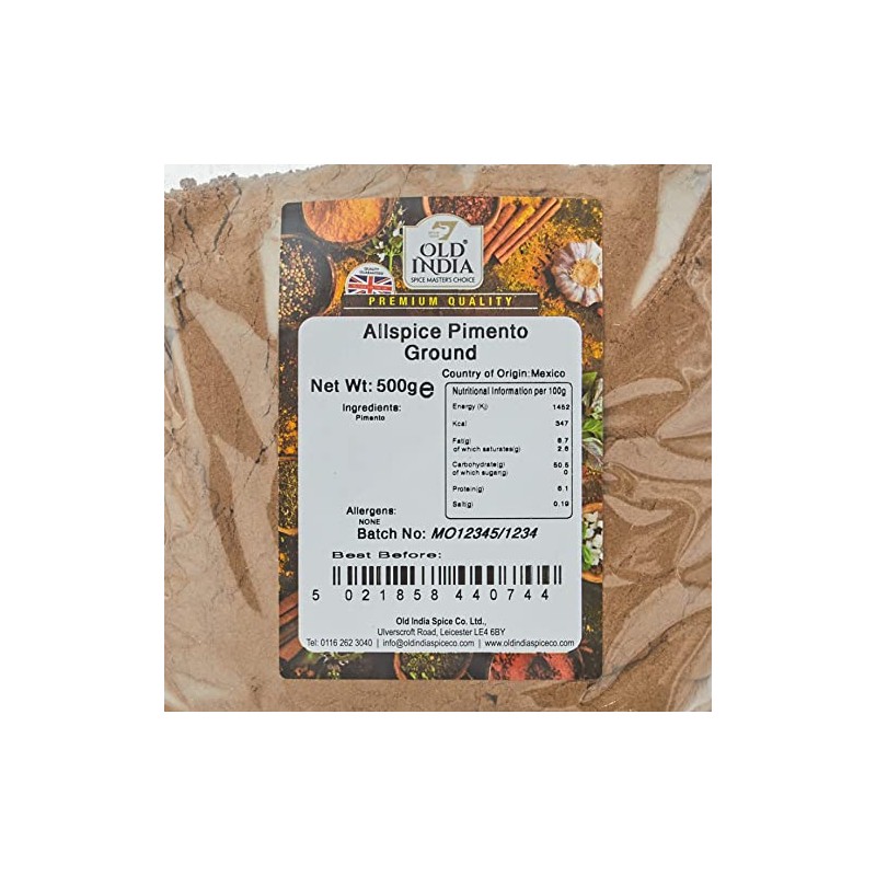 Old India Allspice Pimento Ground 500g