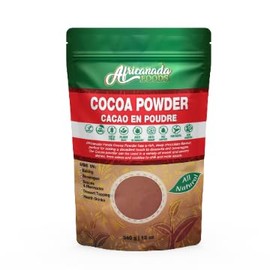Africanada Foods All Natural cacao Powder | cocoa | Use for Baking, Beverages, Sauces and Marinades, Dessert Toppings, Health Drinks | 340g