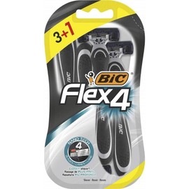 BIC Comfort 4 Quadruple Klinge Herren Einweg Rasierapparat Blister von 3 + 1 gratis