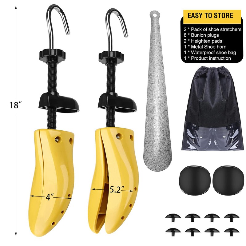 eachway Shoe Stretcher Shoe Trees,Adjustable Length & Width for Men