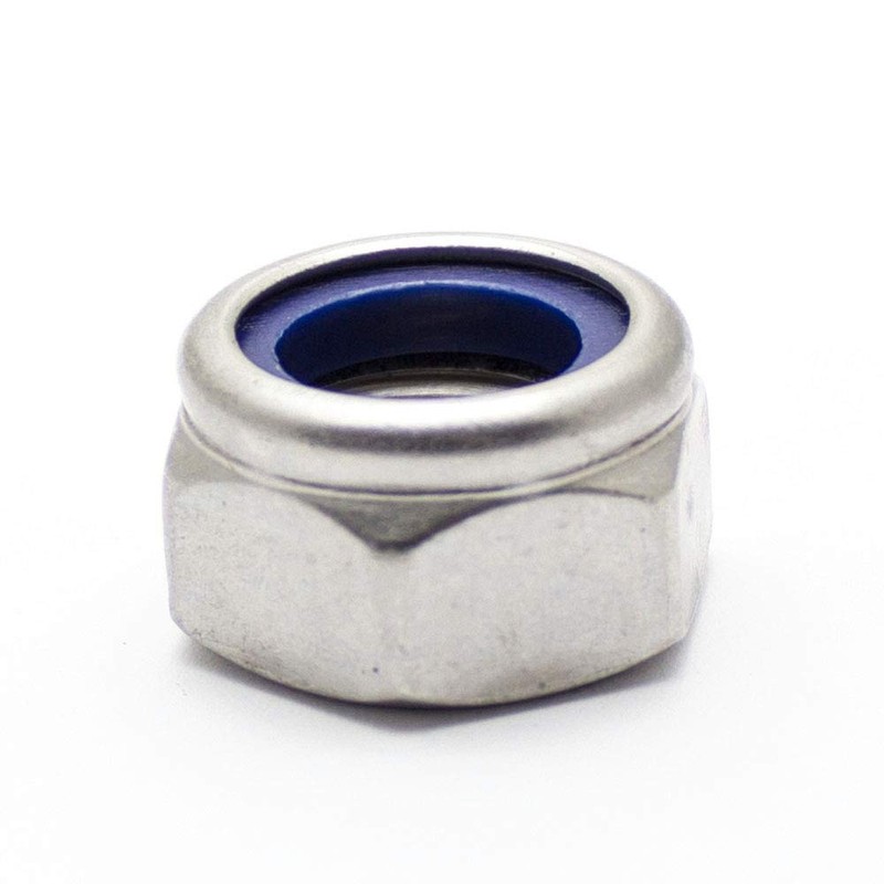 Hexagon Nuts M12 Self-Locking DIN 985 Stainless Steel A2 (Pack