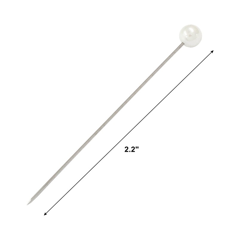 Coufce 100 pcs Corsage Boutonniere Pins, Round Head Straight Pins