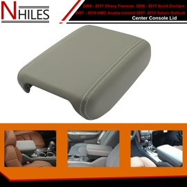 NHILES Center Console Cover Fit for 2007-2017 Chevy Traverse | Enclave | Acadia Front Floor Console Armrest Replace Part # 22905366
