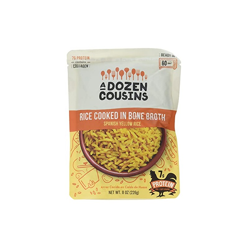 A Dozen Cousins Rice Spanish Yellow Rte 8 OZ