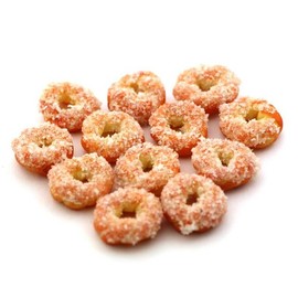 MyTinyWorld 9 x Dolls House Miniature Twisted Ring Doughnuts