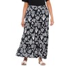 Ulla Popken Women's Plus Size Plus Size Flounce Skirt