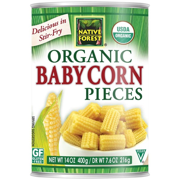 Native Forest Organic Cut Baby Corn, 14-Ounce Cans (Pack of 6)
