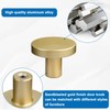 WEAVERBIRD 10X Gold Round Knobs Drawer Pulls Cabinet Knobs Aluminum