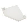 Drill Free Acrylic Bathroom Storage Shelf Space Aluminum Wall Mounted