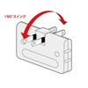 Sanwa Supply TAP-AC5BKN Flat Triple Tap, 3 Openings, 2 Pieces,