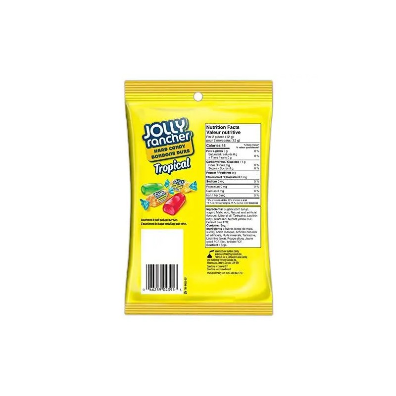 JOLLY RANCHER Tropical Hard Candy, 198g 7 oz.