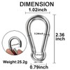 Spring Snap Hook, Lsqurel 304 Stainless Steel Spring Clip Keychain