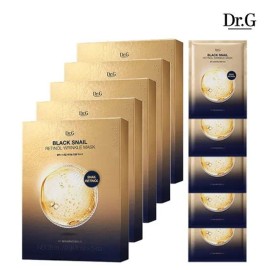 닥터지 블랙 스네일 레티놀 링클 마스크 5P x 5세트 Black Snail Retinol Wrinkle Mask 5P x 5 Set