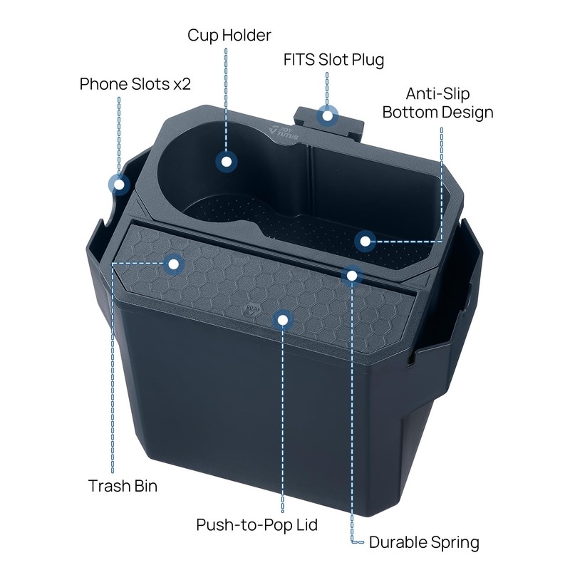 JOYTUTUS Trash Can Compatible with Ford Maverick 2024 2023 2022