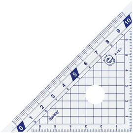 Raymei Fujii APJ132 Ruler 0 Scale Triangle Ruler 3.9 inches (10 cm)