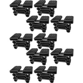 cyclingcolors 10x Slatted Frame Caps Holder 38 x 8 mm End Cap Holder Bed Flexible Rubber Black