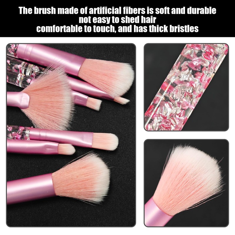 11 Pieces Makeup Brushes and 1 Piece Makeup Brush Cleaning