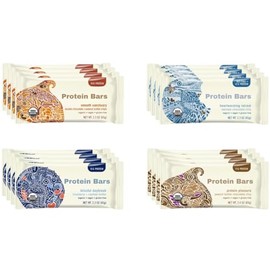 Assorted Protein Bars Variety Pack, Organic Vegan Bars - 2.3 Ounce Bars (16 Pack)