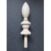 Small Wood Finial 3 3/4 High, 1 Inch Wide. Oak