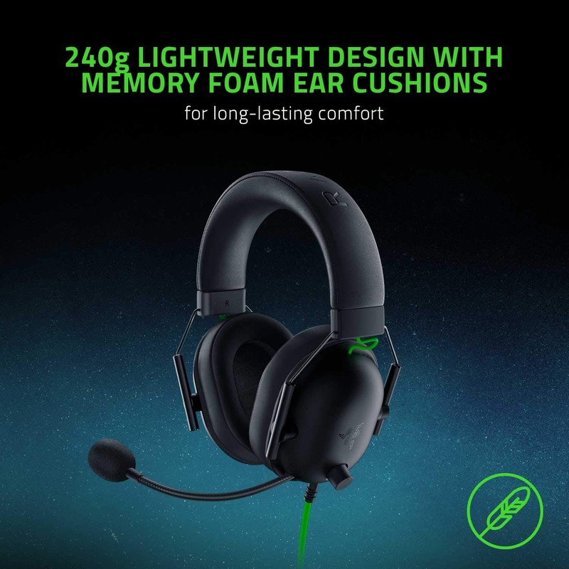 Razer BlackShark V2 X - Multi-Platform Wired Esports Headset (Triforce