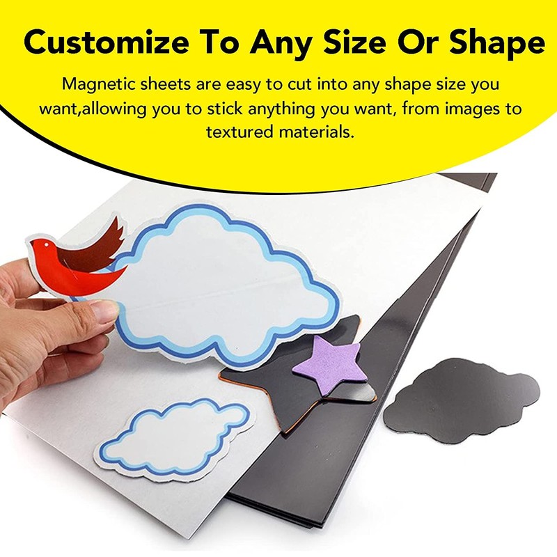 DIYMAG Adhesive Magnetic Sheets, |4" x 6"| 18 Packs, Flexible