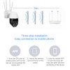 Mini 1in WiFi 1080P IP66 18 Lights Pan/Tilt Infrared Dome