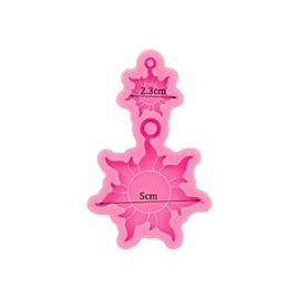 Molde de resina de silicona con forma de flor de sol, molde de resina, molde de fundición de resina, para joyería y colgantes, ideal como regalo para hacer collares, manualidades