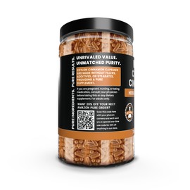PURE ORIGINAL INGREDIENTS Ceylon Cinnamon (730 Capsules) No Magnesium or Rice Fillers, Always Pure, Lab Verified