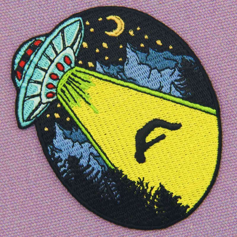 Enter the People UFO X File Alien Embroidered Patch Iron