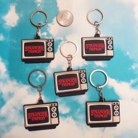 Unbranded 5 Stranger Things keychains - birthday gift bag party favors - keychain set lot