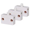 3x Cabinet Door Switch 12 V / 24 V / 230 V White Pressure Switch for Kitchen Cupboard Doors and More
