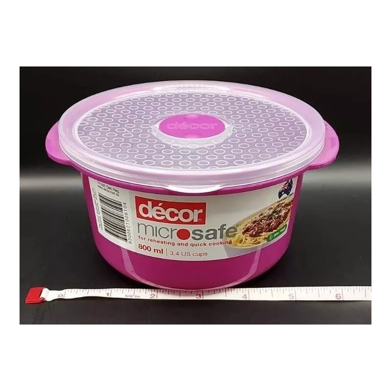 Decor Décor Microsafe 800 Ml Reheating Quick Cooking Bowl PURPLE