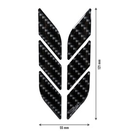 BIKE-label 910075-VA Decorative Protector Sticker 3D Carbon Look Print Scratch Protection