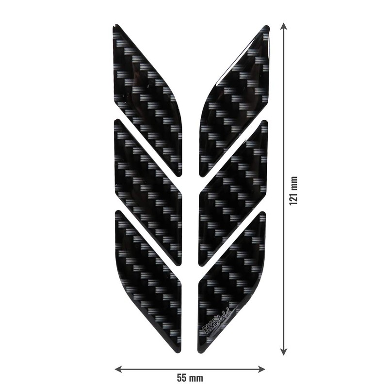 BIKE-label 910075-VA Decorative Protector Sticker 3D Carbon Look Print Scratch