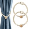2 Pack Magnetic Curtain Tiebacks, Modern Simple Style Drape Tie