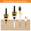HEYOUTH Countersunk Drill Bit Wood, 3 Pieces, Drill Countersink with