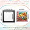 Harloon 12 Pcs Diamond Art Frames Magnetic 6 x 6