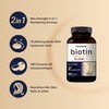 Biotin 10000mcg + Hyaluronic Acid 25mg | 360 Coconut Oil
