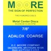 E.C. Moore's Adalox Coarse 7/8" Sanding Disc Snap on Brass