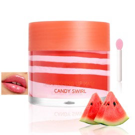 BEUKING Nourishing Lips Mask with Candy Swirl, Moisturizing & Hydrating Lip Mask, Colored Fruity Lip Balm, Smooth Lip Lines Anti-chapped Lip Cream Long Lasting Lip Tint For Lip Care (06# Dark Red)