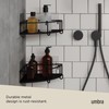Umbra Cubiko Shower Corner Shelf, Metal Floating Shelves with Adhesive