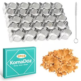 Cortador de galletas de 25 cavidades con cepillo para polvo de limpieza, mini molde de acero inoxidable en forma de pescado para masa antiadherente, herramienta de cocina para hornear para