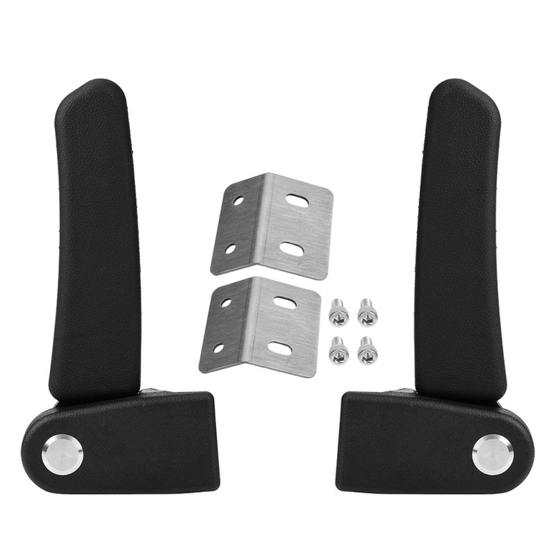 Motorcycle Passenger Armrest 2Pcs Motorcycle Passenger Rear Folding Top Case