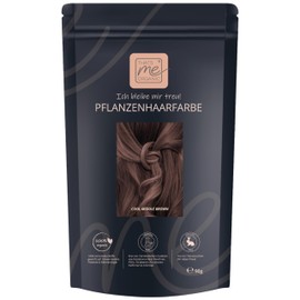 Thats me Organic® Professional Plant Hair Colour Refill Pack (Cool Middle Brown) - Organic Hair Colour Without Chemicals - Ideal Hair Colour Even During Pregnancy and Breastfeeding