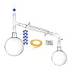 Deschem 2000ml,24/40,Glass Distillation Apparatus,New Lab Vacuum Distill Glassware Kit