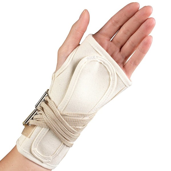 OTC Wrist Splint, Prop-Up Lacing for Carpal Tunnel Relief, Canvas,