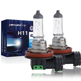 VEXONEYE H11 Halogen Headlight/Fog Light Bulb, H11 12V 55W 4300K High/Low Beam Warm White Head Lights,long life