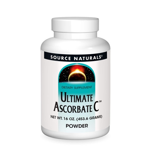Source Naturals Ultimate Ascorbate C Powder - Vitamin C - 1000 mg Supports Immune System - 16 oz