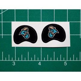 Coastal Carolina Chanticleers Mini Football Gumball Helmets *DIECUT DECALS* Div1